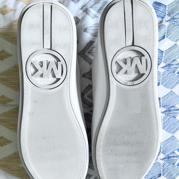 Michael Kors White Denim Platform Mules - Picture 9 of 9